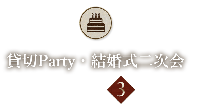 貸切Party・結婚式二次会